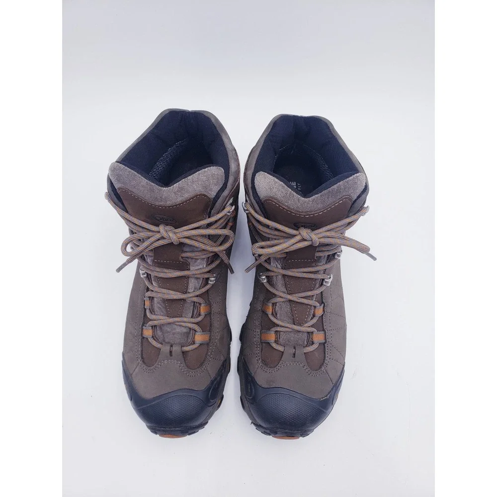 Oboz Bridger Mid B-DRY Hiking Boots Brown Waterproof Leather Mens Size 11.5